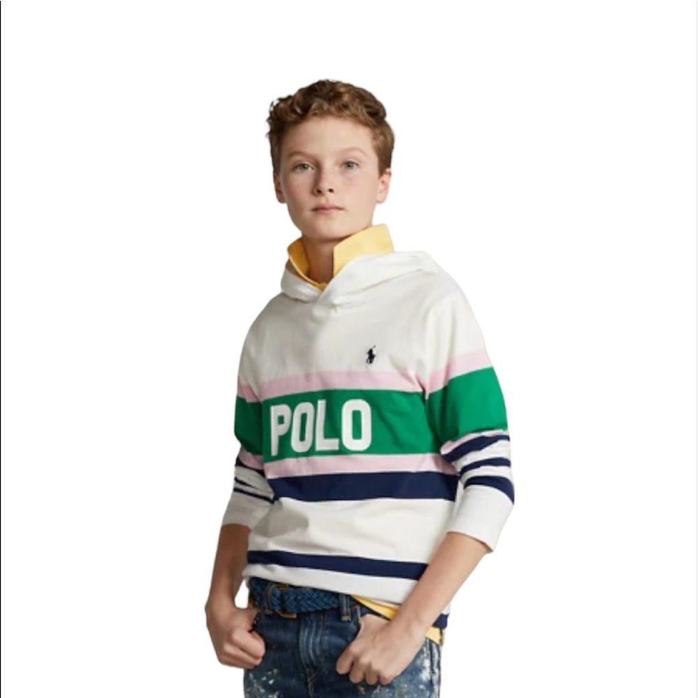 Ralph Lauren Childrenswear
Boys Logo Cotton Hooded T-Shirt Size Medium (10/12)